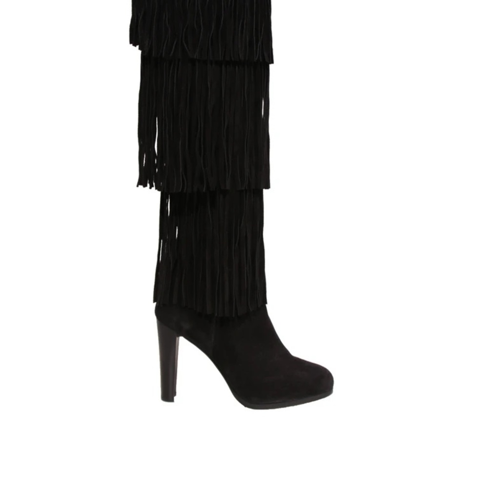 Stewart Weismann Black fridge knee high boots